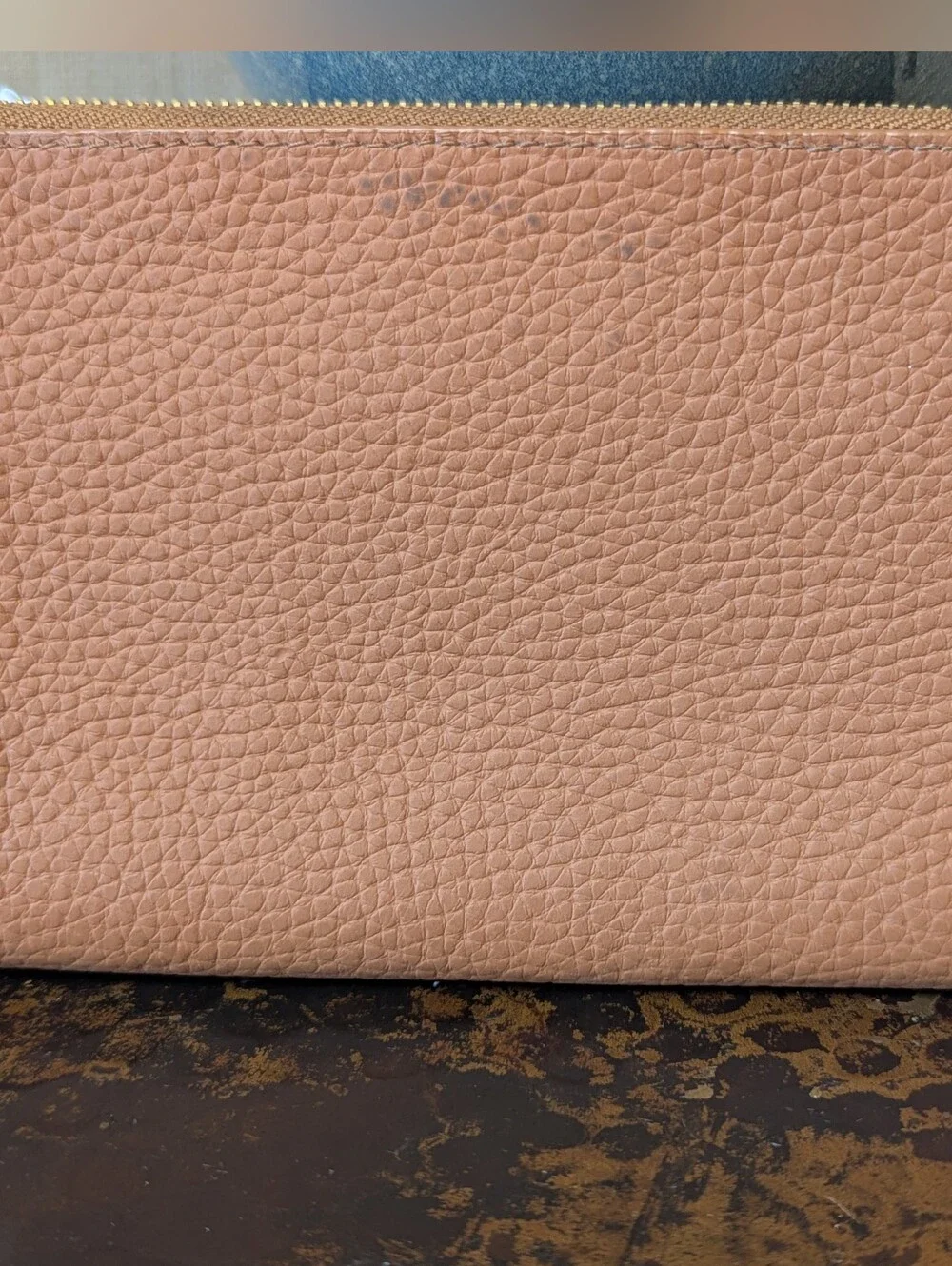 Kate Spade Malea Sheffield St Pebbled Leather Wallet Warm Cognac